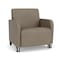 Lesro Siena Lounge Reception Wide Guest Chair with Front Casters, Black Wood Back Legs, MD Farro Upholstery SN1201 - alternate 1